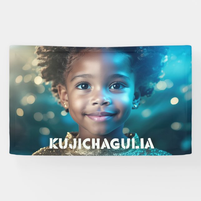 KWANZAA - KUJICHAGULIA -  BANNER (Horizontal)