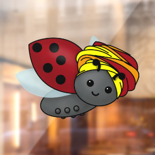 Kwanzaa Ladybug Window Cling