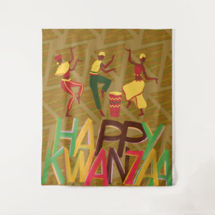 Kwanzaa Large  Tapestry