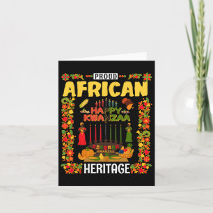 Kwanzaa Outfit Idea For Women & Novelty Kwanza Card