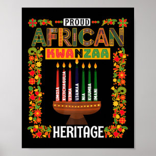 Kwanzaa Outfit Idea For Women & Novelty Kwanza Poster