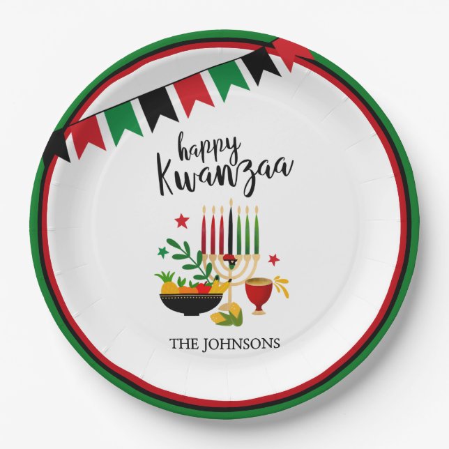 Kwanzaa Paper Plate (Front)