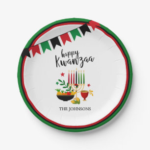 Kwanzaa Paper Plate