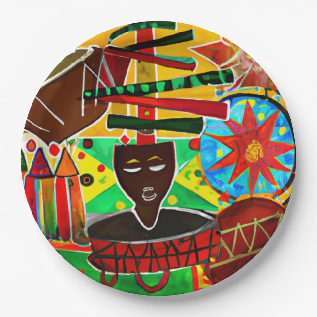 Kwanzaa Paper Plate (Front)