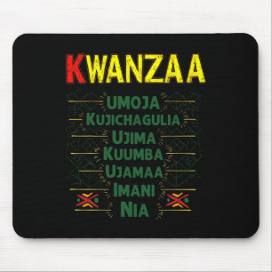 Kwanzaa Principles Celebration African American He Mouse Mat