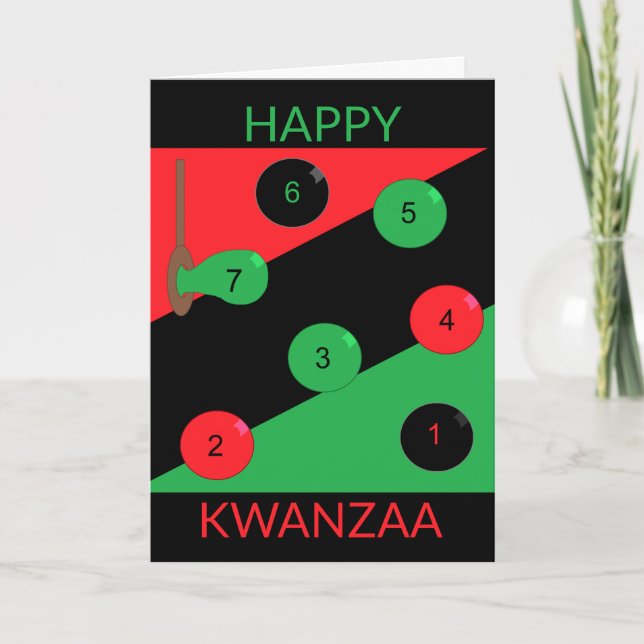 Kwanzaa Principles Holiday Card (Front)
