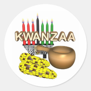 Kwanzaa Purpose Holiday Classic Round Sticker