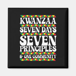 Kwanzaa Seven Days Seven Principles One Community  Magnet