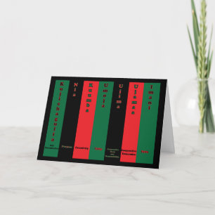 Kwanzaa Seven Principles Card