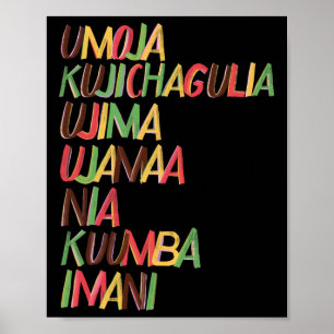 Kwanzaa Seven Principles  Poster
