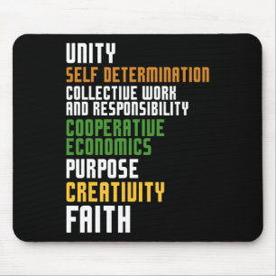 Kwanzaa Seven Principles Unity Self Determination  Mouse Mat