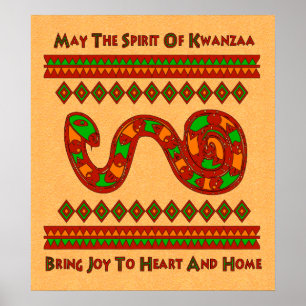 Kwanzaa Snake Poster