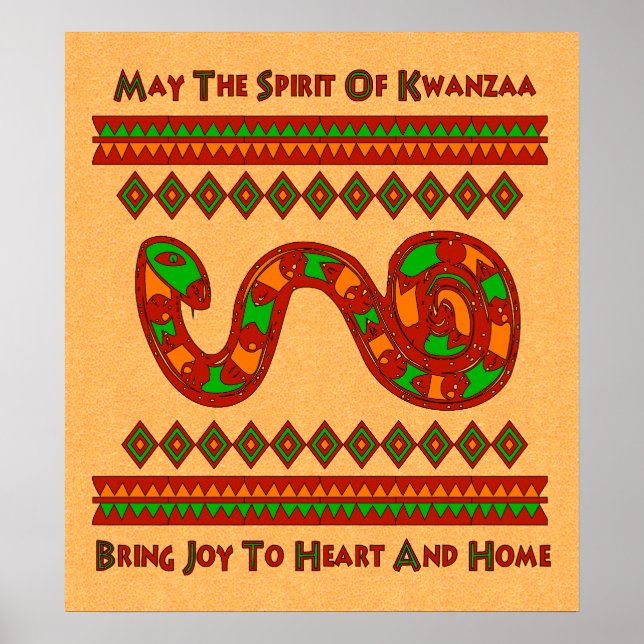 Kwanzaa Snake Poster (Front)