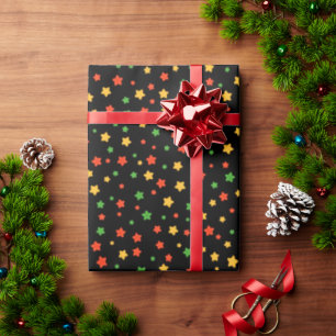 Kwanzaa Stars Wrapping Paper