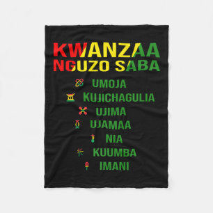 Kwanzaa - Swahili For The Seven Principles Fleece Blanket