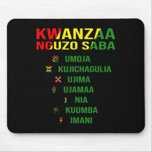 Kwanzaa - Swahili For The Seven Principles  Mouse Mat
