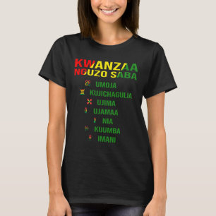 Kwanzaa - Swahili For The Seven Principles T-Shirt