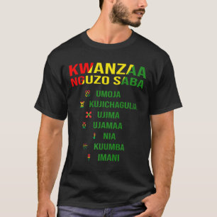 Kwanzaa - Swahili For The Seven Principles  T-Shirt