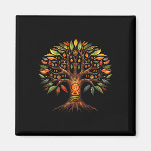 Kwanzaa Tree Of Life Blessing African American Afr Magnet