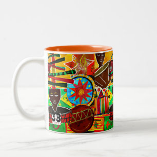 Kwanzaa Two-Tone Coffee Mug