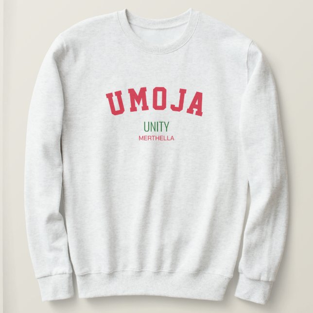 Kwanzaa UMOJA Unity Personalised Sweatshirt (Design Front)