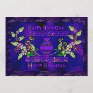 Kwanzaa Vase Invitation