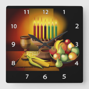 Kwanzaa Wall Clock