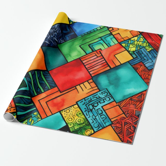 Kwanzaa Wrapping Paper (Unrolled)