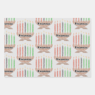 Kwanzaa  wrapping paper sheet