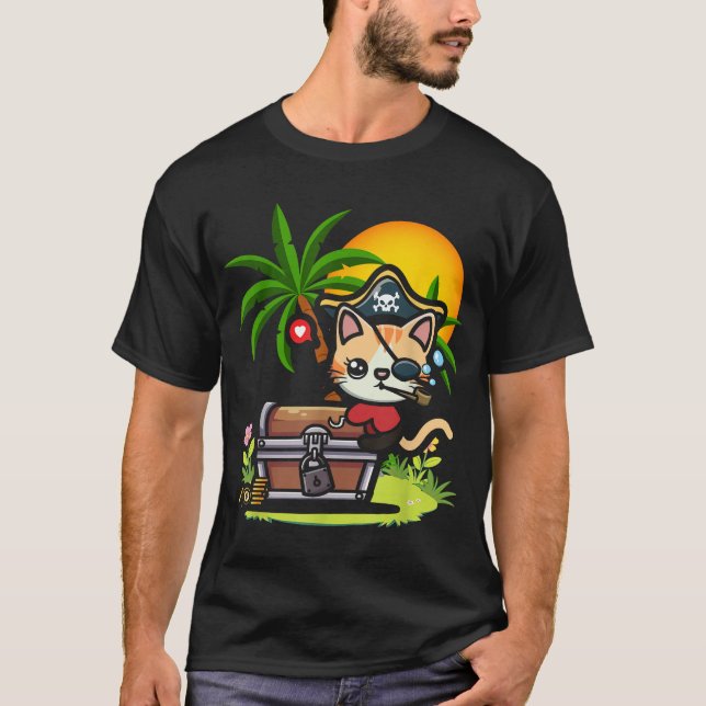Kwazii  Pirate Cat Kids T-Shirt (Front)