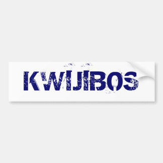 KWIJIBOS BUMPER STICKER