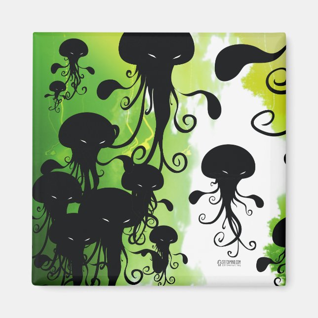 kwubos magnet spooky jellyfish squid (Front)