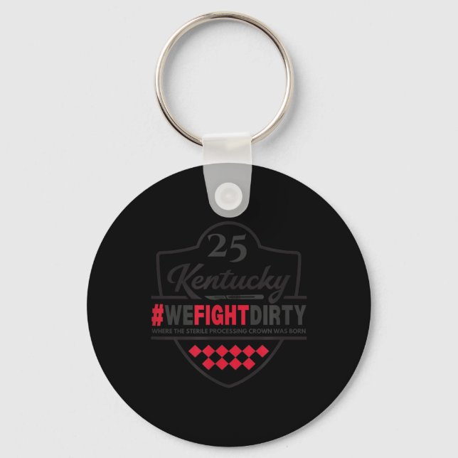 Ky25 Where The Sterile Processing Crown Was Born  Key Ring (Front)