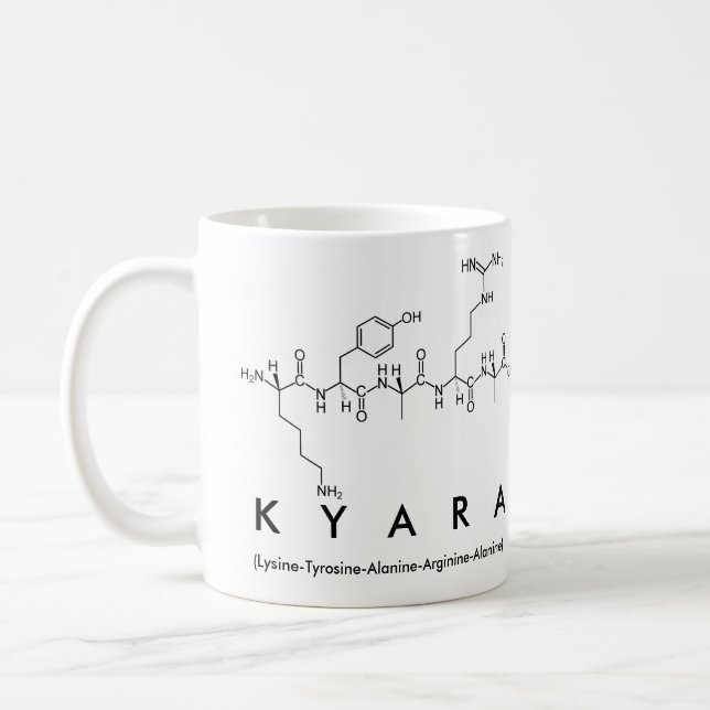 Kyara peptide name mug (Left)