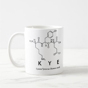 Kye peptide name mug