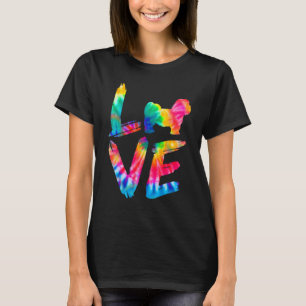 Kyi Leo Tie Dye Love Dog Mum Dad T-Shirt