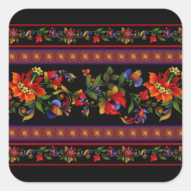 Kyiv Black Square Sticker (Front)