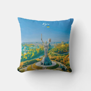 Kyiv, Ukraine - Mother Ukraine Monument Cushion