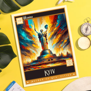 Kyiv, Ukraine Vintage Painting Postcard