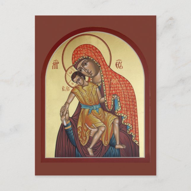 Kykkos Mother of God Prayer Card (Front)