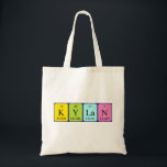 Kylan periodic table name tote bag<br><div class="desc">Kylan spelled out as K Y La N (Potassium Yttrium Lanthanum Nitrogen) on a bag for the scientist in you.</div>