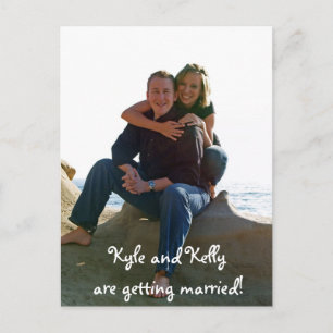 Kyle and Kelly are getting married! Announcement Postcard