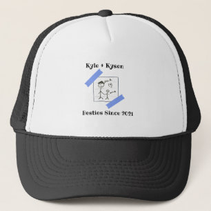 Kyle + Kysen Matching T-Shirt: Besties Since 2021 Trucker Hat