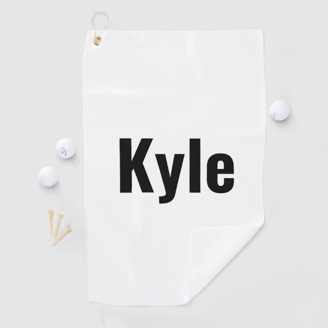 Kyle Mens Name, Golf Towel (InSitu)