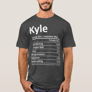 KYLE Nutrition Funny Birthday Personalised Name T-Shirt