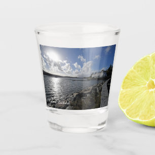Kyle of Lochalsh in Scotland Looking Towards Skye Shot Glass