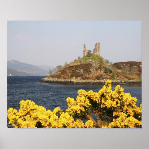 Kyleakin, Scotland. The ancient ruins of 2 Poster