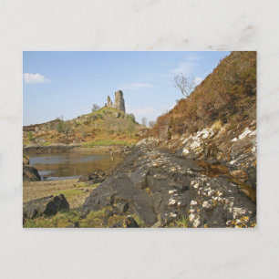 Kyleakin, Scotland. The ancient ruins of Postcard