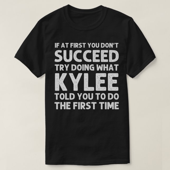 KYLEE Name Personalized Birthday Funny Christmas J T-Shirt (Design Front)