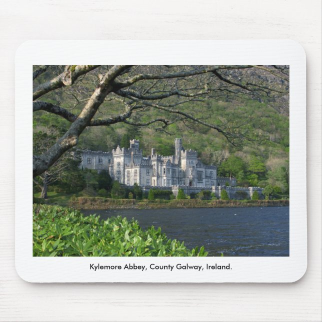 Kylemore Abbey, Connemara, County Galway Mouse Mat (Front)